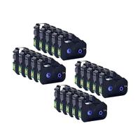 JGHFReW 5pcs a 40pcs LB200BK MKRS100B PT200BK Cartuchos de Tinta de reemplazo Compatibles con Modelos de Impresora MK2600 MK2500 MK2100 MK2000 MK1500 MK1100 Mark1 Pro M11C PT200(20pcs)