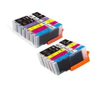 JGHFReW Cartucho de Tinta Compatible PGI-580 CLI-581 580XXL 581XXL Conjunto de Cinco Colores Funciona con TS6150 TS6151 TS6250 TS6251 TS6350 TS6351 TS8150 TR7550 Impresoras(2 Set 12PC)