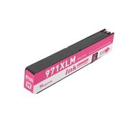 JGHFReW Cartucho de Tinta de Color CF970 970XL 971XL Compatible con Impresora multifunción Officejet Pro X451dn X451dw X476dn(1PCS Magenta)