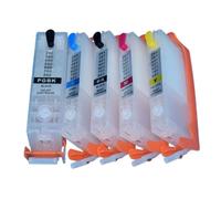 JGHFReW Cartucho de Tinta de Recarga con Chip de reinicio automático Compatible para MG5410 MG5510 MG5610 MG6410 MG6610 IP7210 MX721 IX6810 Modelos PGI 150 CLI 151