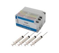 JGHFReW Cartucho de Tinta Recargable Compatible con 711 711 XL T120 T520 para DesignJet T125 T130 T525 T530 Impresoras de Gran Formato de 36 Pulgadas de 36 Pulgadas(Reset Chip Box)