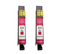 JGHFReW Cartuchos de Tinta 920xl Reemplazo de reemplazo con OfficeJet 6500 6500A 6000 7000 7500 7500A E709 E710 Impresoras Funciona como un Juego de Tinta Completa(2PK M)