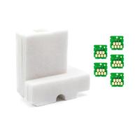 JGHFReW Chip de Tanque de Tinta y Esponja SC23MB S13S210125 para Surecolor F170 SC-F170 Piezas de Repuesto Compatible con sublimación de Tinte(Spong W 5chip)