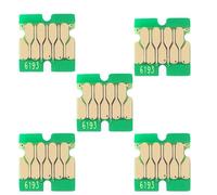 JGHFReW Chips de Tanque de Mantenimiento Compatible T6193 T7270 para T3000 T3200 T5200 T7200 T3270 T5270 T7270 F6000 F6070 P10000 Impresoras Reemplazo del Tanque de Tinta Residual(5PCS)