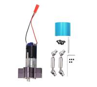 JGHFReW Metal Gearbox Upgrade Kit For 370 Motor with Drive Shaft Parts Fits C14 C24 B24 B36 MN MN99S RC Cars Titanium Build