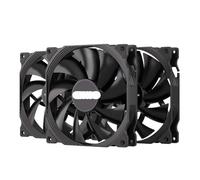 JGHFReW Ventilador con Cubierta TEUCER PC de 140 mm con Control de Temperatura PWM de 4 Pines Ajuste de Velocidad Solución de enfriamiento Compatible con 600-1500 RPM(3PCS AF14025 BK)