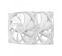 JGHFReW Ventilador con Cubierta TEUCER PC de 140 mm con Control de Temperatura PWM de 4 Pines Ajuste de Velocidad Solución de enfriamiento Compatible con 600-1500 RPM(2PCS AF14025 WH)