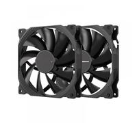 JGHFReW Ventilador con Cubierta TEUCER PC de 140 mm con Control de Temperatura PWM de 4 Pines Ajuste de Velocidad Solución de enfriamiento Compatible con 600-1500 RPM(2PCS AF14025 BK)