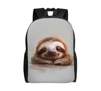 JGHHOUN Adorable mochila impermeable con estampado de perezoso, unisex, para uso diario, viajes, senderismo, camping, gimnasio