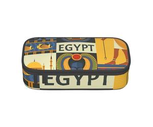 JGHHOUN Antiguo Egipto Tribe Series - Estuche de almacenamiento grande para adolescentes, estudiantes, escuela, viajes, artículos de papelería esenciales