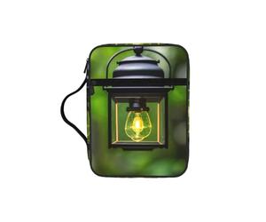 JGHHOUN - Bolsa de almacenamiento de la Biblia versátil con diseño de luciérnaga y farol, organizador de escrituras, regalo cristiano