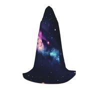 JGHHOUN Capa con capucha para adultos, con estampado de galaxia del universo espacial, para cosplay, carnaval, eventos, viajes, familia