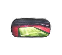 JGHHOUN Estadio Fútbol Satdium Field Light Night Print Transparente Papelería Organizador Transparente Estuche para lápices Oficina Suministros