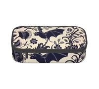 JGHHOUN Estuche de almacenamiento grande con estampado de murciélagos para adolescentes, estudiantes, escuela, viajes, papelería esencial