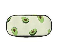 JGHHOUN Estuche para lápices con estampado de aguacate, espacioso, con cremallera, herramientas de maquillaje de alta capacidad, suministros de oficina, Black, Talla única, Organizador de bolsas