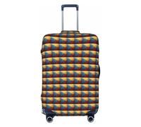 JGHHOUN Funda universal elástica para maleta, diseño de bandera de Venezuela, accesorio de viaje diario, Black, L, Equipaje de mano
