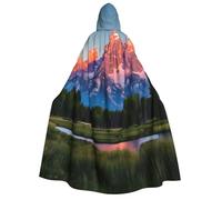 JGHHOUN Grand Teton National Park Print - Capa con capucha para adultos, disfraz de cosplay, fiesta de carnaval, fiestas de temporada