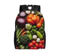 JGHHOUN Introducción de varios vegetales con estampado elegante mochila impermeable unisex para el trabajo diario, viajes, senderismo, al aire libre, camping, gimnasio