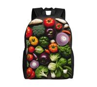 JGHHOUN Introducción de varios vegetales con estampado elegante mochila impermeable unisex para el trabajo diario, viajes, senderismo, al aire libre, camping, gimnasio