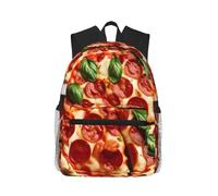 JGHHOUN Mochila ligera e informal con estampado de pizza, unisex, resistente al agua, para viajes diarios