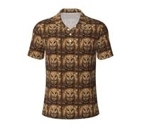 JGHHOUN Owl Beliefs - Polo versátil con estampado de búhos, transpirable, cómodo, de manga corta, informal, ropa de verano, Negro, L