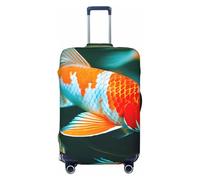 JGHHOUN Pretty Koi - Funda universal elástica para maleta, accesorio de viaje para uso diario, Black, XL, Equipaje de mano