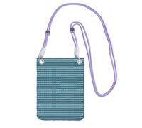JGHHOUN Tahiti Beach Print - Bolsa cruzada delgada para teléfono, ligera, impermeable, para uso diario, Purple, Talla única