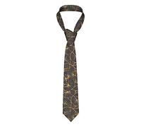 JGHYUTNS Corbata de hoja dorada para marido y padre, ideal para bodas, padrinos de boda, misiones, bailes, regalos., Como se muestra en la imagen, Talla única