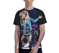 JGHYUTNS Tina Turner Camisetas Hombre Divertido Sudadera Jersey Camisetas para Hombre, Negro , M