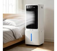 JGJSQYY Aire Acondicionado Portátil & Climatizador Evaporativo: Ventilador con Agua, Enfriador de Aire 4 en 1, Silencioso, 12L, 65W, Mando - Ideal para Habitación y Oficina Sin Instalación
