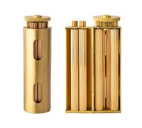 JGJUUZ Rodillo de Cigarrillos de latón Rodillo de articulación de Rueda Za, máquina de Liar Cigarrillos de Cobre Puro Hecho a Mano Soporta Papel de Cigarrillo de 70 mm,Round,Za