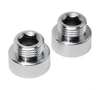 JGmotorfi Adaptador de manguera de ducha/cabezal para hembra de 3/4 pulgadas a macho de 1/2 pulgada para reductor cromado BSP, práctico de usar, fácil instalación (2 piezas)