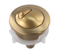 JGmotorfi Botón de descarga de inodoro compatible con sistema de cables 50, pieza de repuesto para baño, sin mecanismo de resorte (dorado)