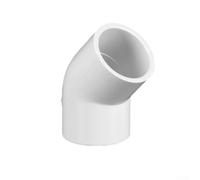 JGmotorfi Conector de tubo de PVC de codo de 45 grados, para tuberías de agua, resistencia a grietas, conexiones fáciles