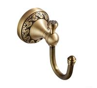 JGmotorfi Elegante gancho de pared de latón con estilo europeo, para organización de sala de estar y baño