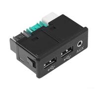 JGmotorfi Hub multimedia de doble puerto AUX USB para Nissan para MAXIMA 2016-18 795405013, fácil instalación, resistente al desgaste