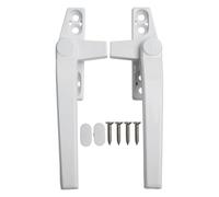 JGmotorfi Kit de repuesto para marco de ventana y manijas de puerta corredera, 2 piezas fabricadas con aleación de aluminio para un bloqueo seguro y fácil integración (blanco)