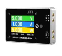 JGmotorfi LW-D1 Amperímetro de curva digital con pantalla TFT LCD de 2.8 pulgadas Analizador de potencia CC Medidor de corriente de voltaje para reparación de teléfonos móviles Medición de prueba