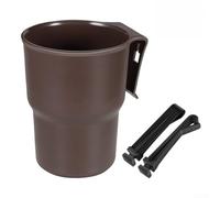 JGmotorfi Paquete de 2 soportes para tazas de coche, caja de almacenamiento para ventilación de aire, organizador de bebidas con cubo de basura (marrón)