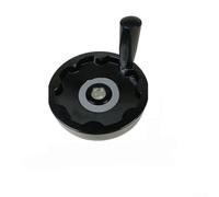 JGmotorfi Rueda de mano de 6 pulgadas Manija giratoria plegable dentro de la rueda de ondulación para fresadoras Máquina rectificadora de torno con diámetro de agujero de 16 mm Aleación de aluminio (C