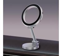 JGmotorfi Soporte magnético plegable para teléfono de coche, soporte compacto ajustable para una conducción segura (plateado)