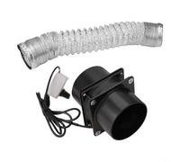 JGmotorfi Ventilador de ventilación compacto con regulación de velocidad, extractor de aire alimentado por USB, para cocina doméstica con tubo de 100 cm (con tubo de 300 cm)