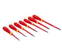 Jgo 7 Destor. Bahcofit Aislo | Aislamiento VDE de hasta 1000 V | Probado por IEC 60900 | Punta de precisión | Agarre cómodo para trabajos eléctricos