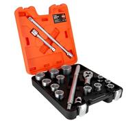 Set de llaves de vasos con cuadrado 3/4" BAHCO SLX 17 (17 piezas)