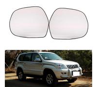 JGQFB Cristal de Espejo Retrovisor para Toyota Landcruiser Prado 2002-2010, Retrovisor Exterior Ajustable Adecuado Lente de Marcha Atrá Reemplazar,B/Right