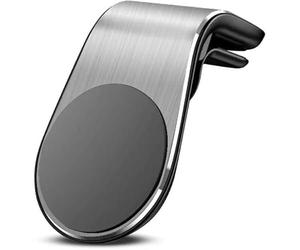 JGQFB Soporte Movil Coche para Audi A4 (MK B8) A4 (MKB9) A5 Coupe, Soporte Magnetico Móvil para Rejilla del Aire, 360° Rotatable Phone Holder,B/Silver