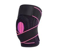 JGR SELECT Rodillera Menisco y Ligamento - Rodillera Deportiva Ajustable - Rodillera Rotuliana Unisex Neopreno, Crossfit, Baloncesto, Artritis, Tendinitis (Rosa/Negro)