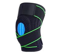JGR SELECT Rodillera Menisco y Ligamento - Rodillera Deportiva Ajustable - Rodillera Rotuliana Unisex Neopreno, Crossfit, Baloncesto, Artritis, Tendinitis (Verde/Negro)