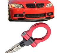 JGR Track Racing Style - Gancho de remolque de aluminio CNC atornillado en parachoques delantero y trasero compatible con BMW Serie 3 E36 E46 E90 E91 E92 E93 318 320 323 325 328 330 335 M3 1992 a 2012