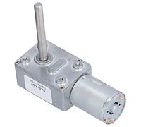 JGY - 370 DC 24 V Motor de engranaje helicoidal, motor turbo con bloqueo automático de alto par y eje roscado M6, reductor de turbina de aleación de zinc para modelos de bricolaje (6RPM)
